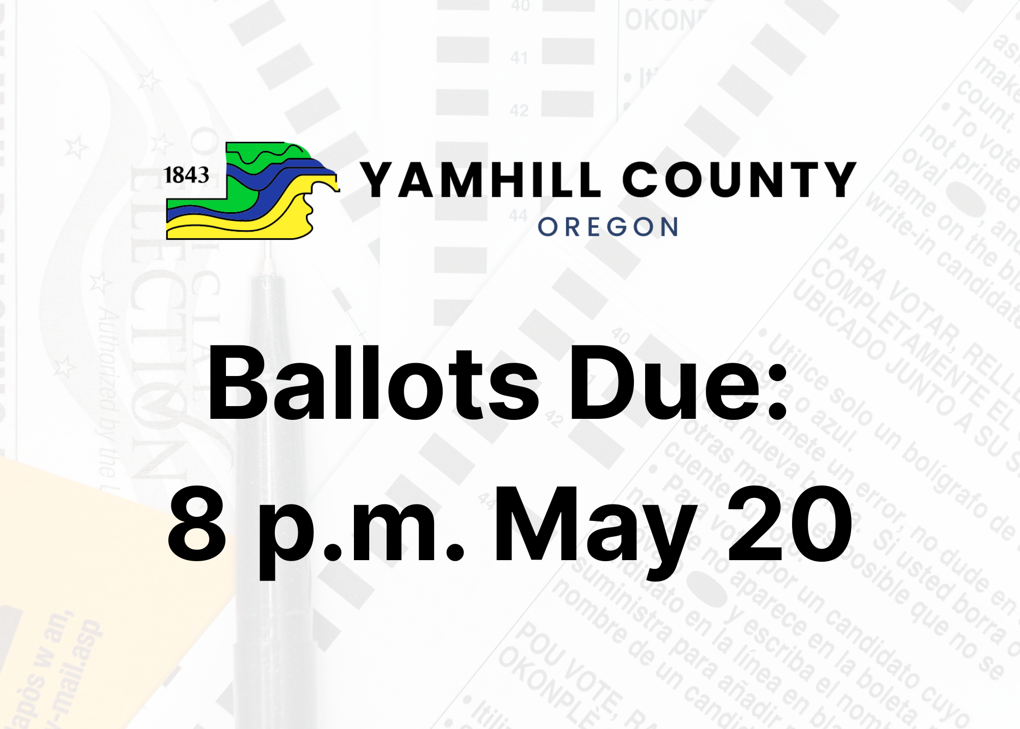 Newberg-Dundee May 20 Special Election Ballots Mailed