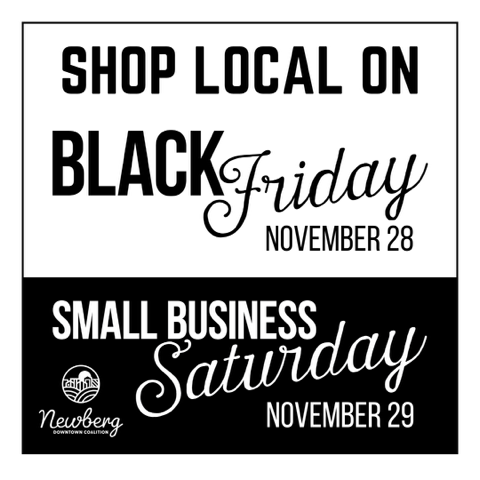 Newberg Black Friday and Small Business Saturday